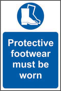 Protective Footwear Must Be Worn - PPE Safety Sign (6049110196395)