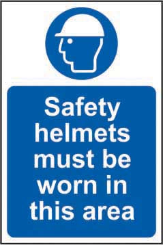 Safety Helmets Must Be Worn - PPE Safety Sign (6049110360235)