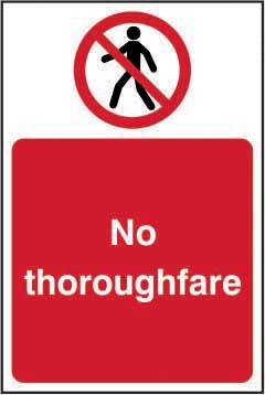 No Thoroughfare Prohibition Sign (6048394903723)