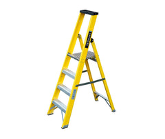 Heavy-Duty Fibreglass Electrician Step Ladders (Platform)