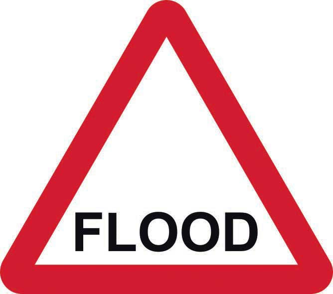 Flood Temporary Road Hazard Sign (6026935566507)