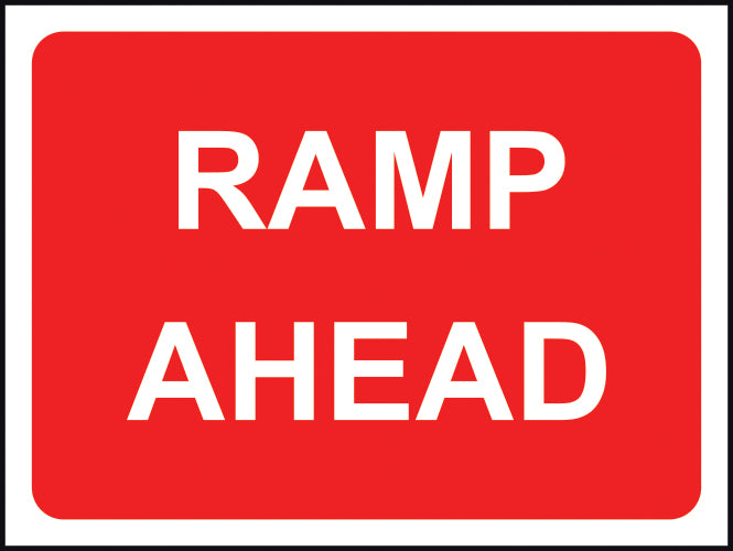 Ramp Ahead Temporary Road Work Sign (6026937139371)