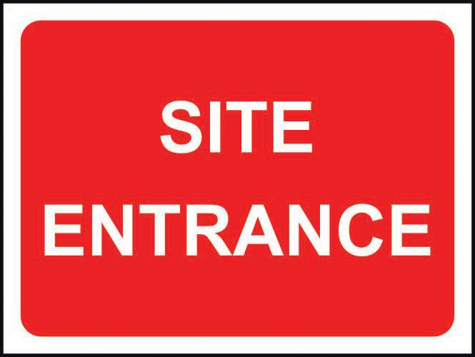 Site Entrance Temporary Road Work Sign (6026937303211)