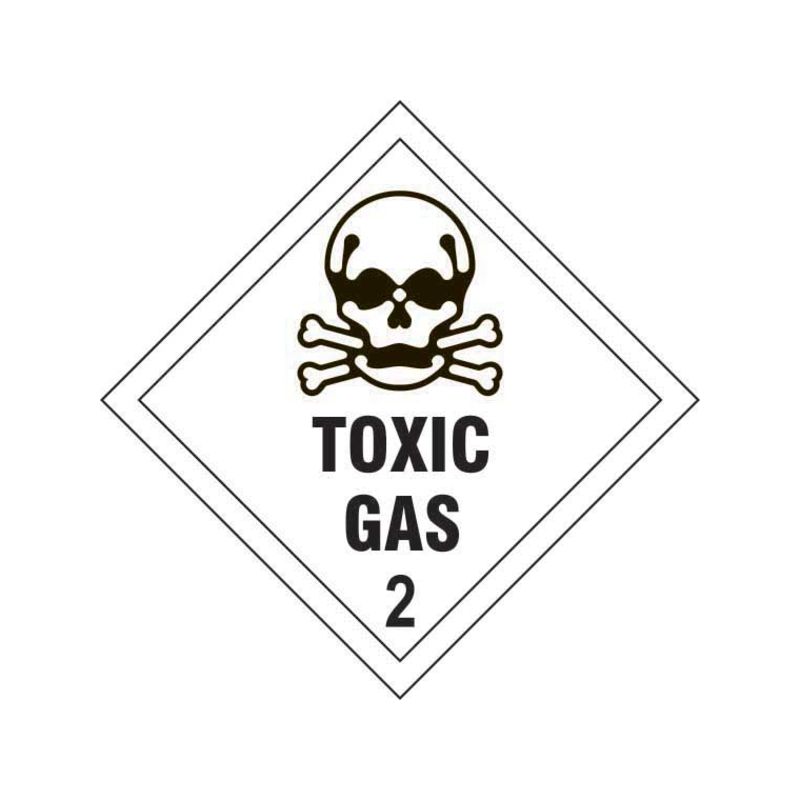 Toxic Gas Class 2 Hazard Sticker / Label (6048316194987)