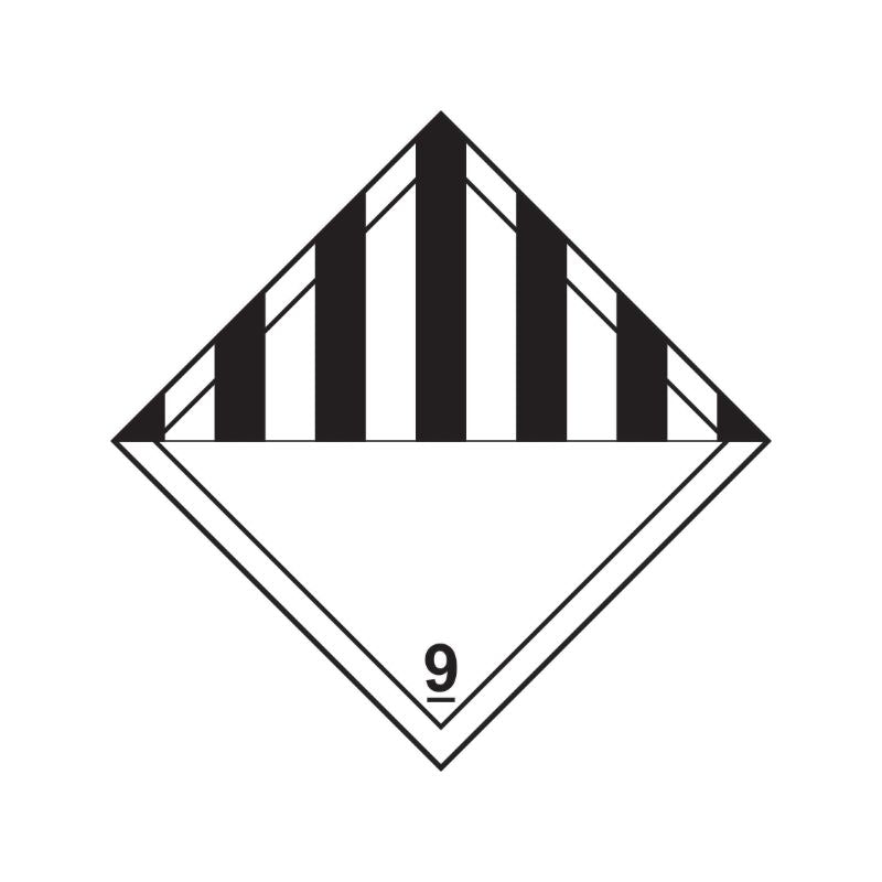 General Hazard Sticker / Label with Black Chevron (6048315637931)