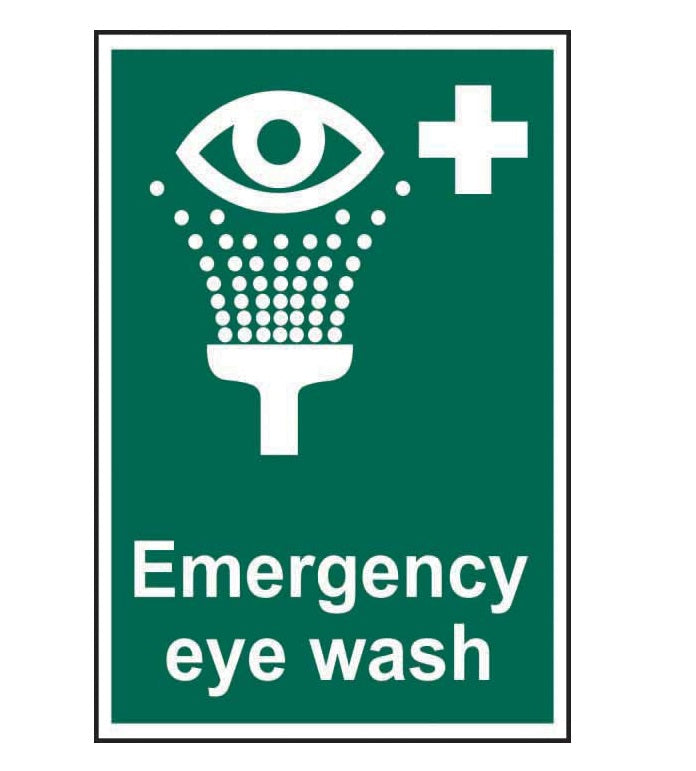 Emergency Eye Wash Sign - Vertical (200mm x 300mm) (6070008119467)