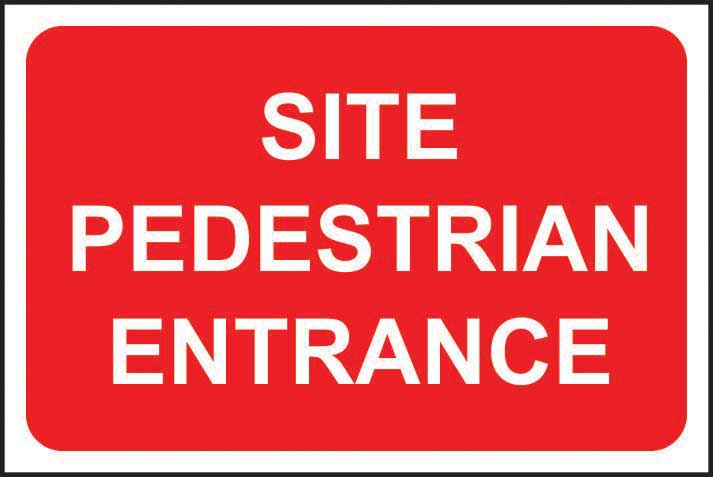 Site Pedestrian Access Sign (6050197700779)