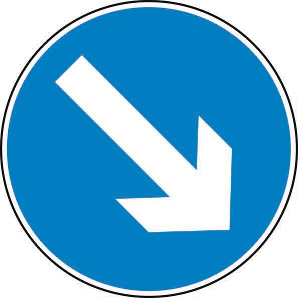 Roll-up Keep Right Temporary Sign (6026936090795)