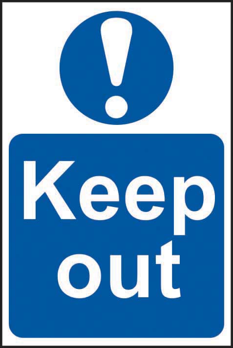 Keep Out - Blue Mandatory Sign (6049110950059)