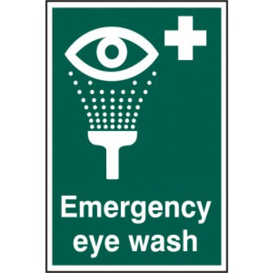 Self-Adhesive Emergency Eye Wash Sign (6070008381611)