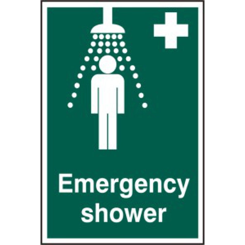 Self-Adhesive Emergency Shower Sign (6070008414379)