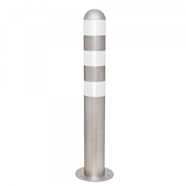 EV Charger Protection Bollards (Stainless Steel) white