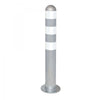 EV Charger Protection Bollards (Galvanised Steel) white
