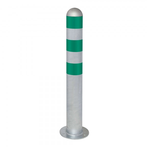 EV Charger Protection Bollards (Galvanised Steel) green