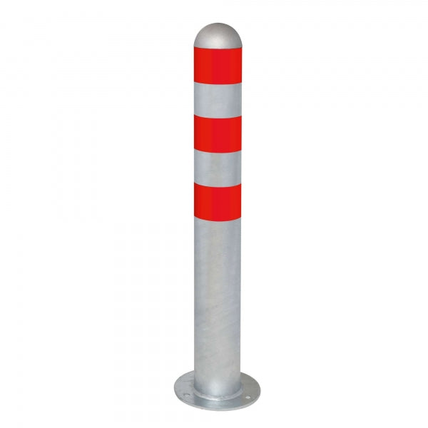 EV Charger Protection Bollards (Galvanised Steel) red
