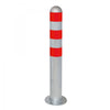 EV Charger Protection Bollards (Galvanised Steel) red