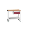 Verso mobile Workbench With 1 Drawer red (6099397935275)