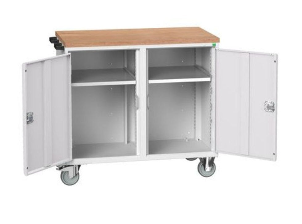 Mobile Maintenance Trolley with Multiplex Top light grey (6100584923307)