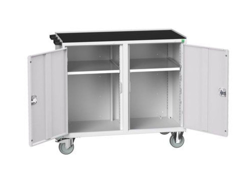 Mobile Maintenance Trolley with Top Tray light grey (6100584857771)