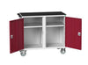 Mobile Maintenance Trolley with Top Tray red (6100584857771)