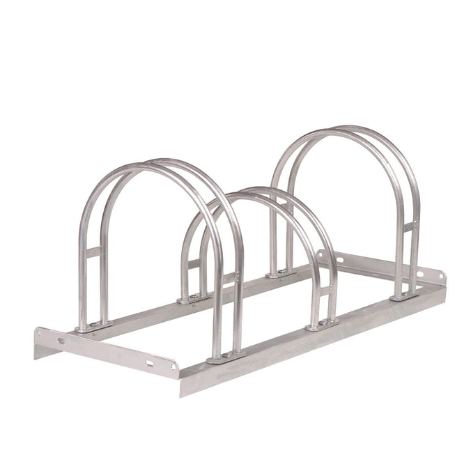 double sided outdoor cycle storage rack for three cycles (4570300874787)