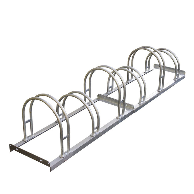 double sided outdoor cycle storage rack for six cycles (4570300874787)