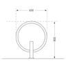 Giro Galvanised Surface Mounted Bicycle Stand (6122913300651)