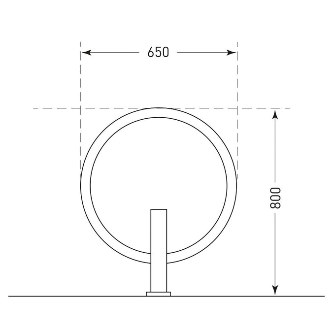 Giro Galvanised Surface Mounted Bicycle Stand (6122913300651)