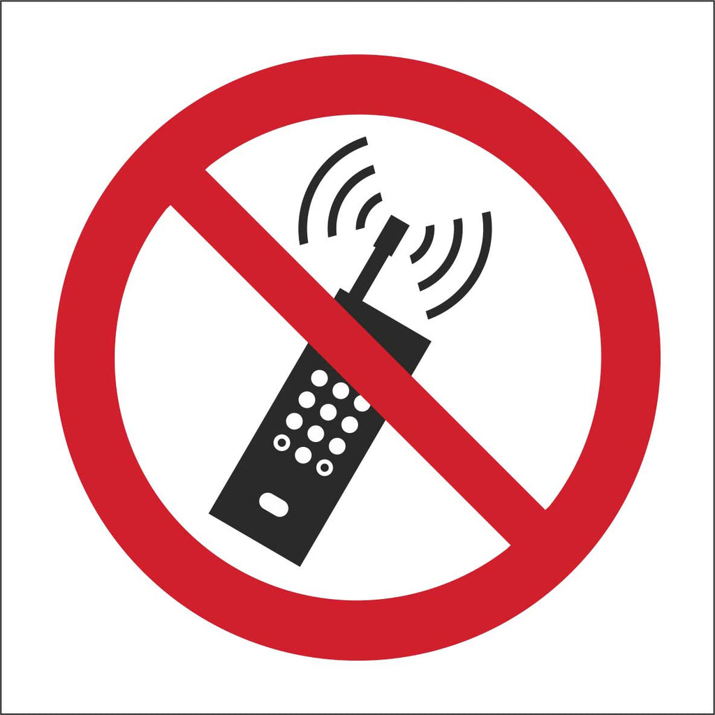 No Mobile Phones Sign (Symbol Only) (6048395133099)