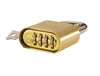 Resettable Brass Combination Padlock (4525493420067)