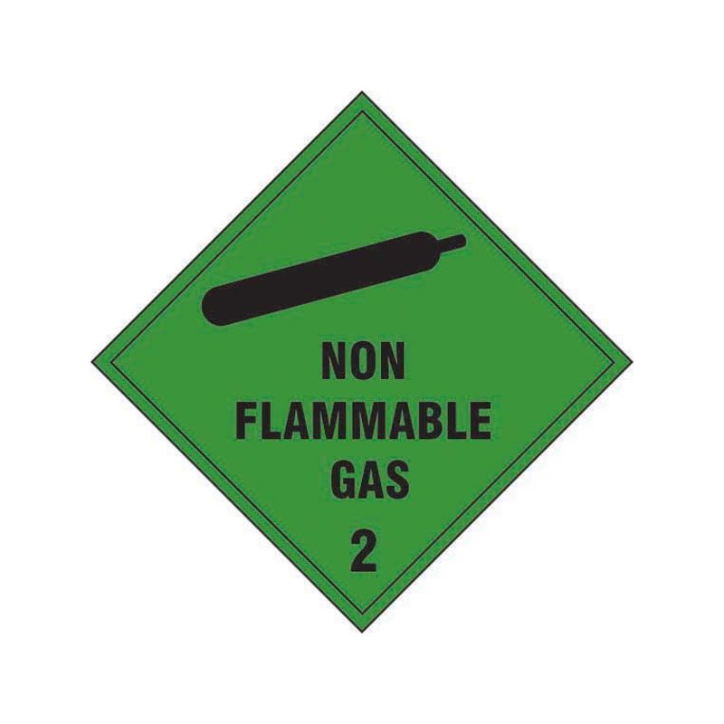 Non-Flammable Gas Class 2 Hazard Sticker / Label (6048315834539)