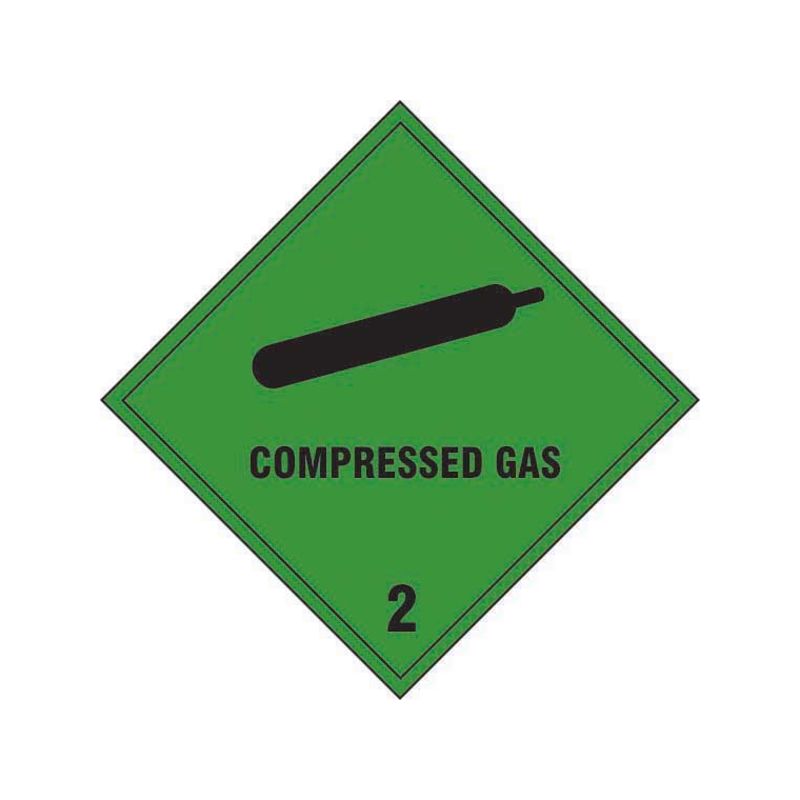 Compressed Gas Hazard Labels - Class 2 (6048315670699)