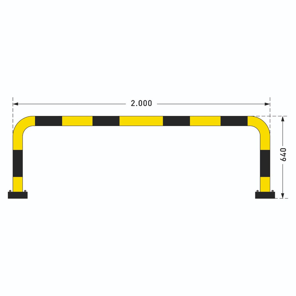 shock absorbing barrier 64 cm high and 200 cm wide (4568104730659)