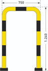 shock absorbing barrier 124cm high and 75cm wide (4568104796195)