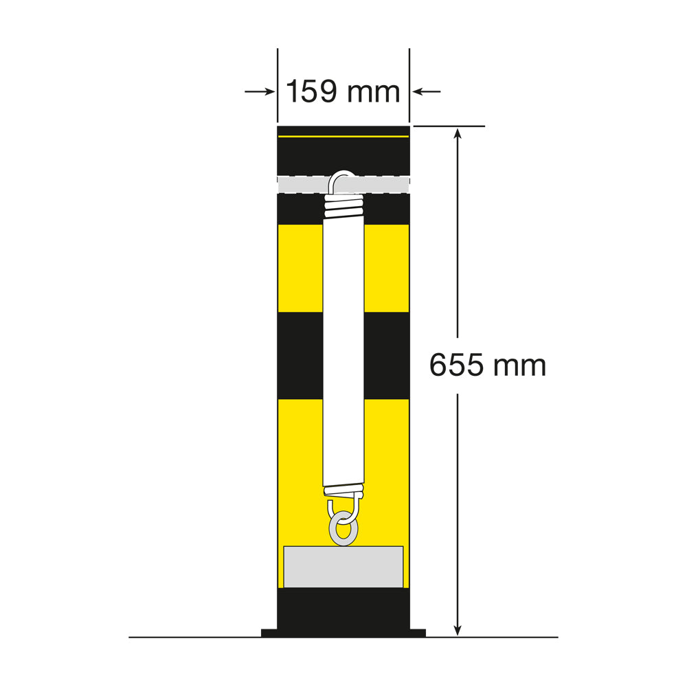 Flexible Warehouse Bollards - 159mm Diameter (5967916236971)