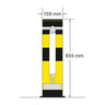 Flexible Warehouse Bollards - 159mm Diameter (5967916236971)