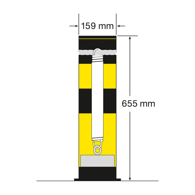 Flexible Warehouse Bollards - 159mm Diameter (5967916236971)