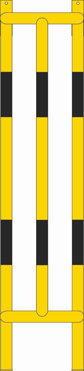 floor mounted vertical pipe protection barrier 150 cm high (4568104861731)
