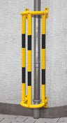 wall mounted pipe barrier 150 cm high in use (4568104927267)