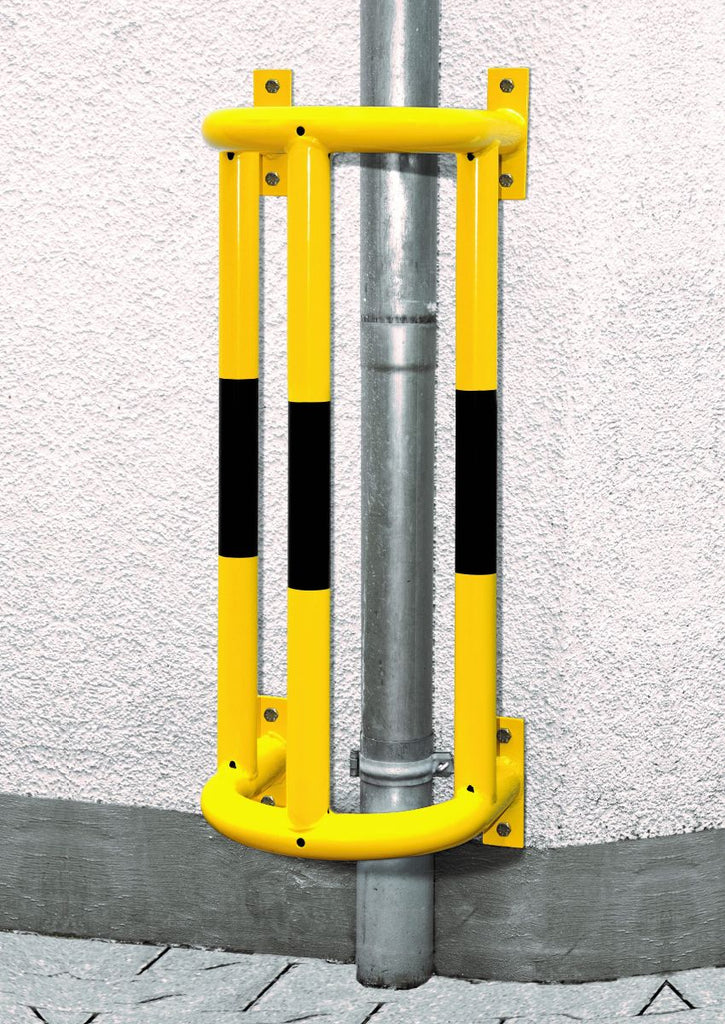 wall mounted pipe barrier 100 cm high in use (4568104927267)