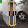 wall mounted pipe barrier 100 cm high in use in a car park (4568104927267)
