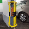 wall mounted pipe barrier 100 cm high in use in a car park (4568104927267)