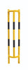 wall mounted pipe barrier 150 cm high  (4568104927267)