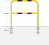 Removable Wall Mounted Pedestrian Safety Barrier measurements (4572925067299)