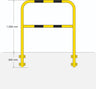 Permanent Wall Mounted Pedestrian Safety Barrier measurements (4572925034531)