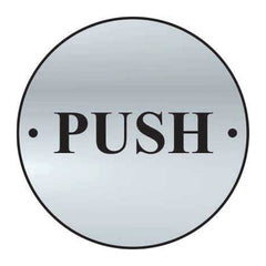 Push Aluminium Door Disc (75mm Dia)