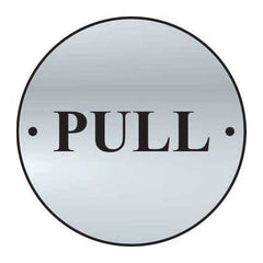 Pull Aluminium Door Disc (75mm Dia)