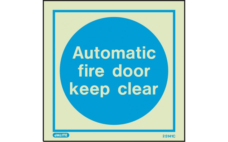 Automatic Fire Door - Photoluminescent Safety Signs (4807366279203)