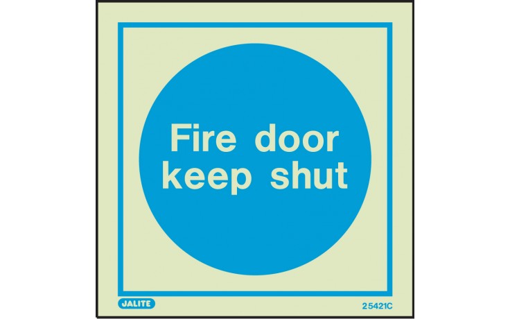 Fire Door Keep Shut - Photoluminescent Safety Signs (4807366377507)
