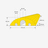 Single Outdoor Rubber Cable Protector - Black or Yellow (120cm) (4572042395683)